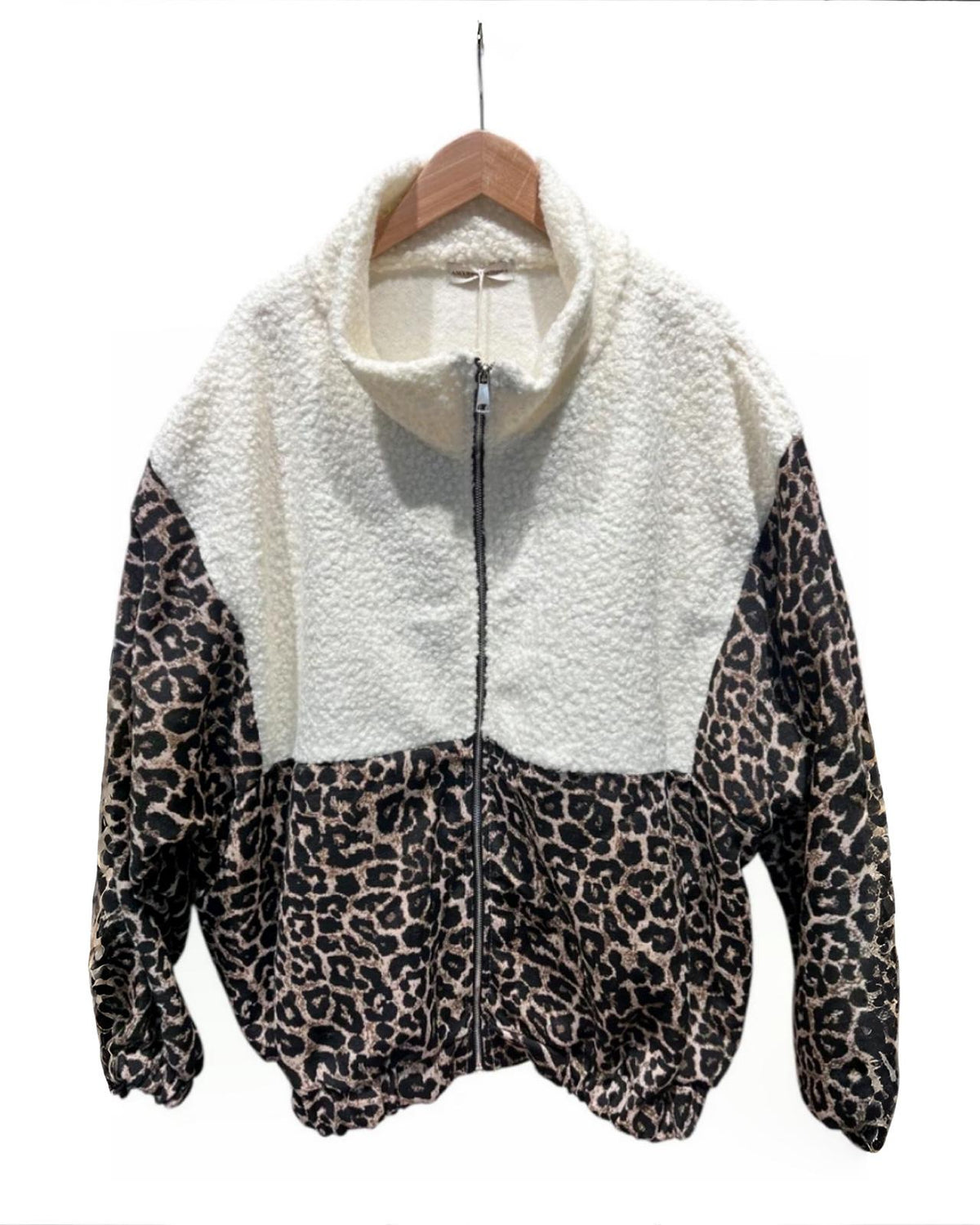 Leoparden Jacke "Aurea" Weiss