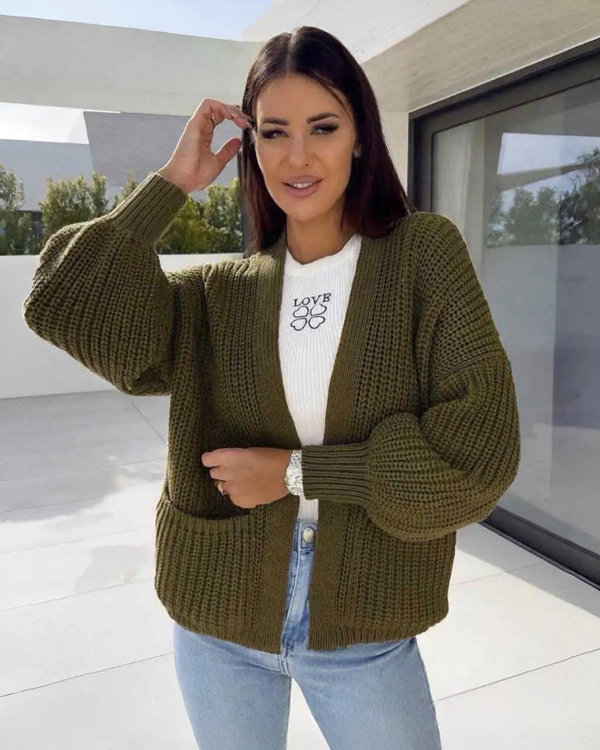 Cardigan "Anaja" div. Farben