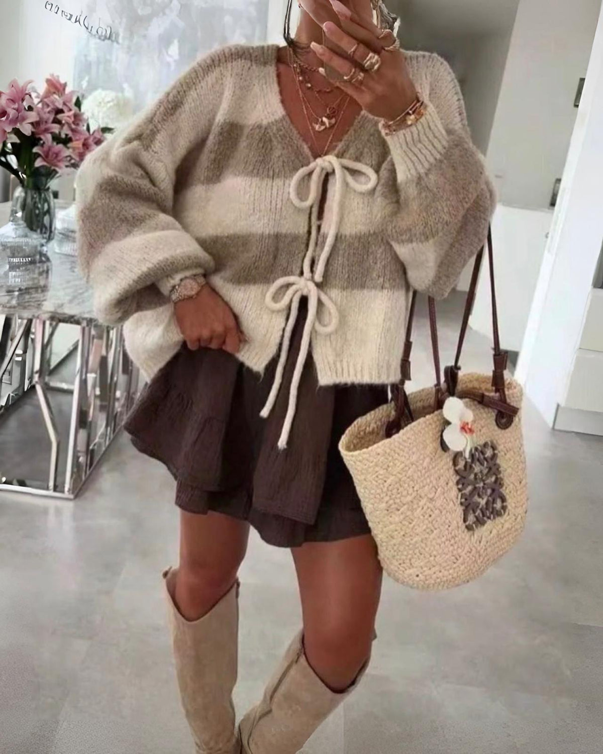 Cardigan "Amira" Beige