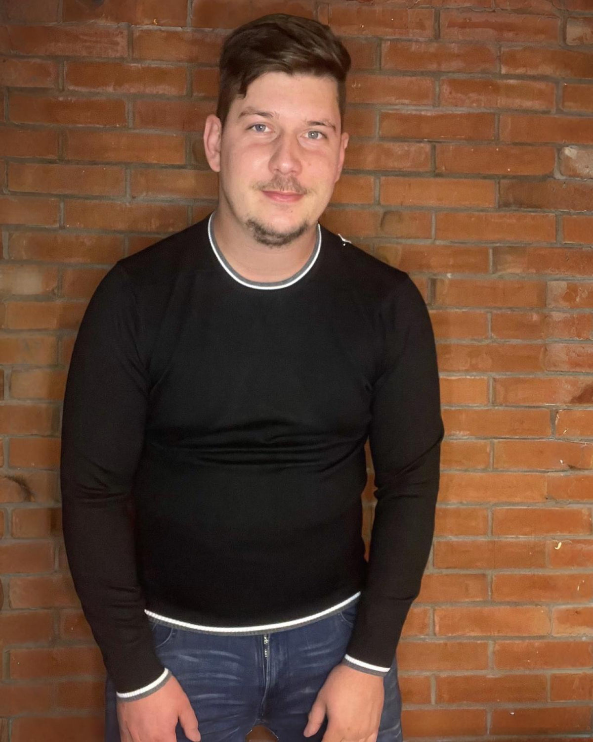 Strickpullover "Jack" Schwarz