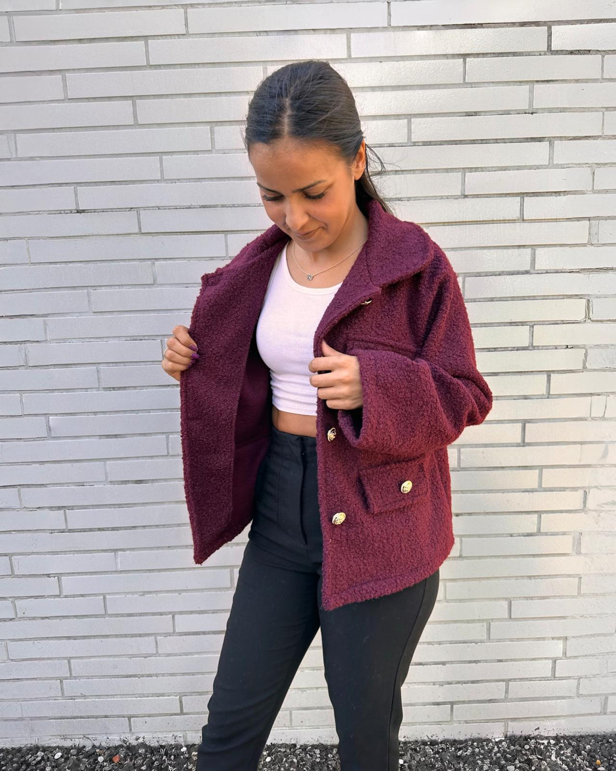 Flauschjacke "Shirin" Div. Farben