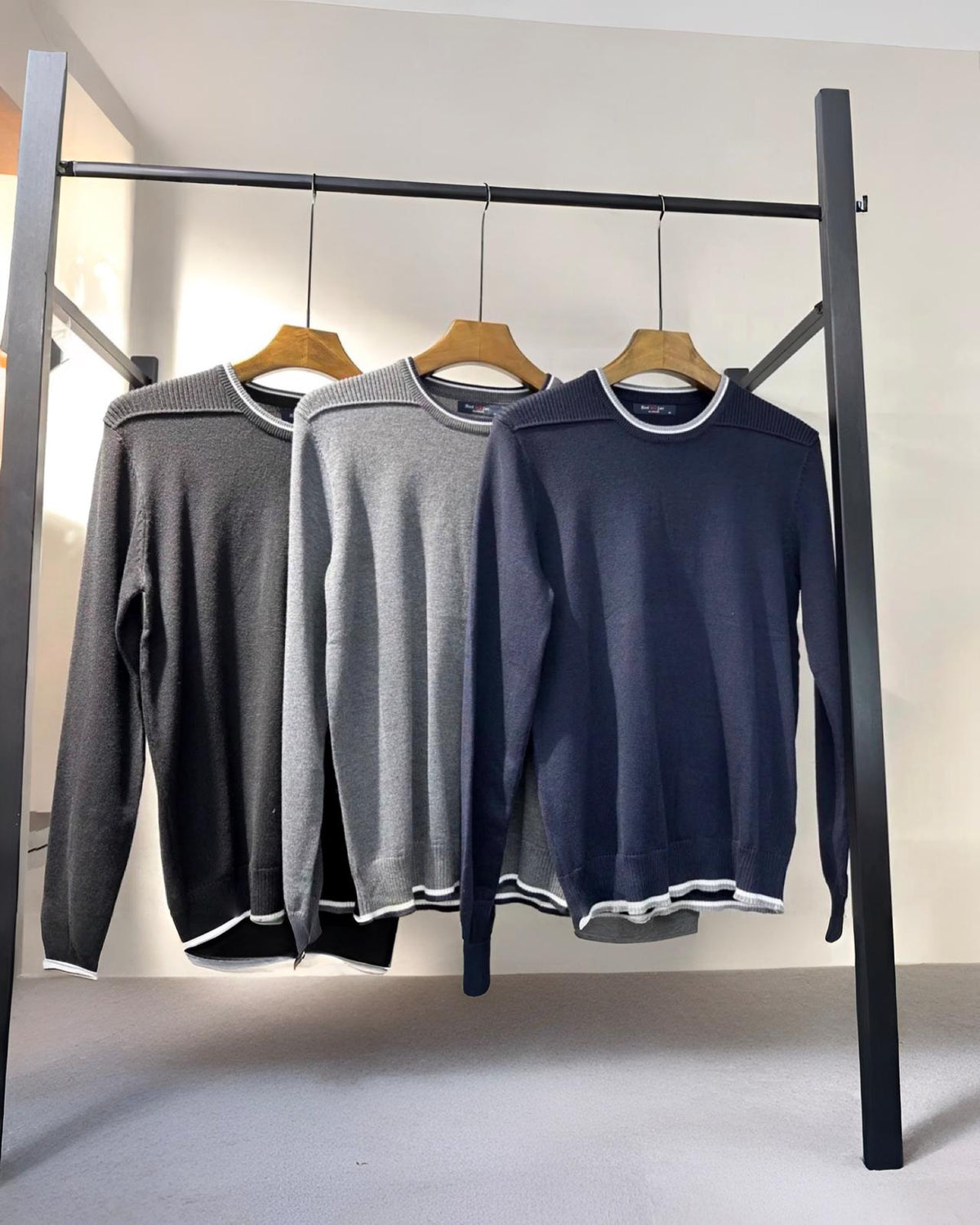 Strickpullover "Jack" Grau