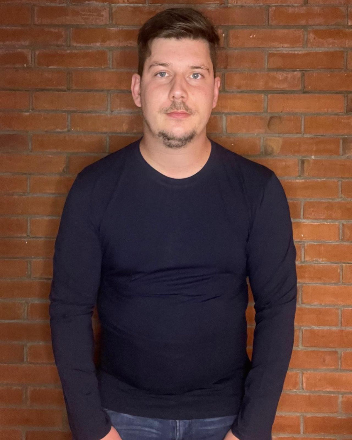 Longshirt "Dario" Dunkelblau