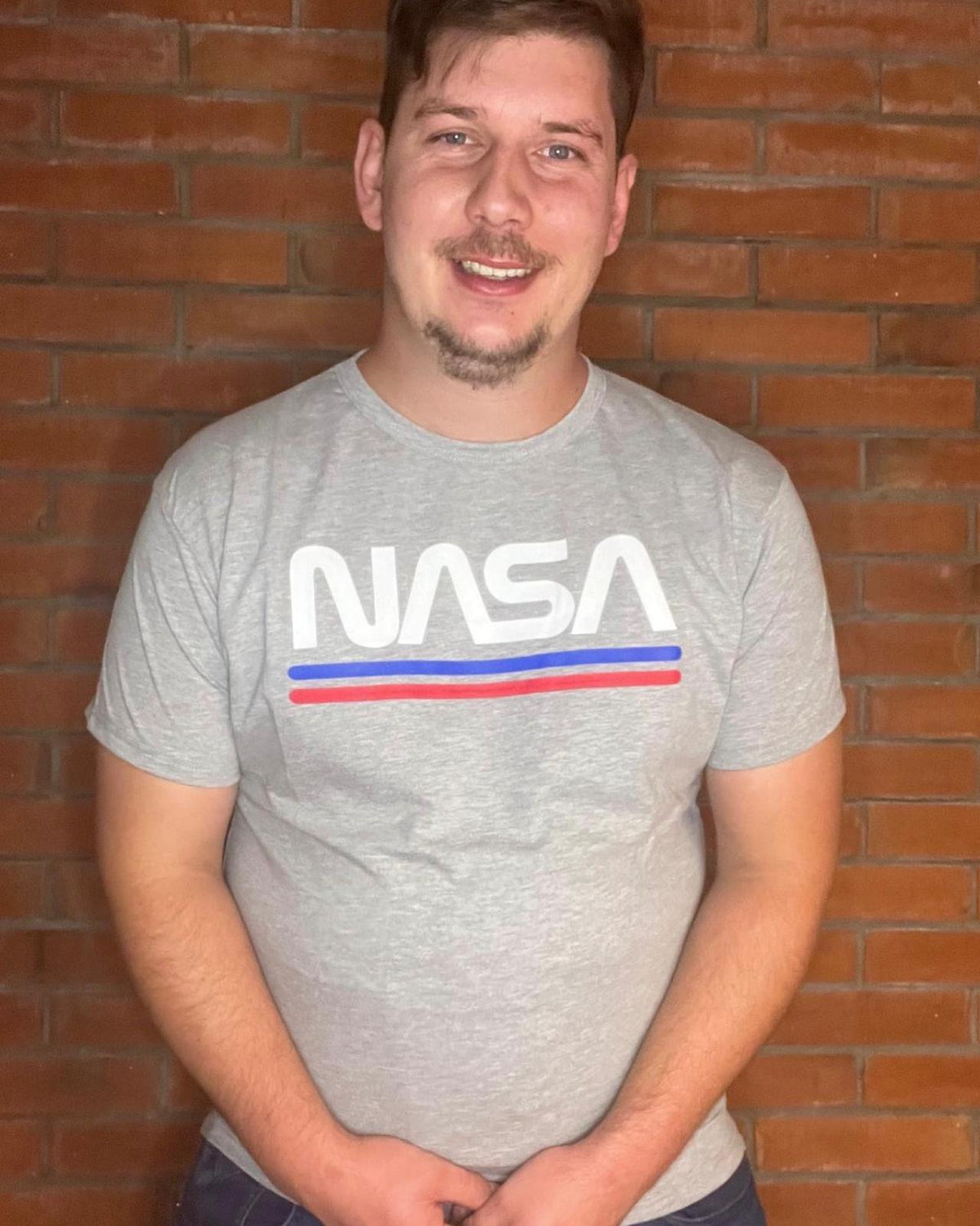 Shirt Nasa "Line" Grau