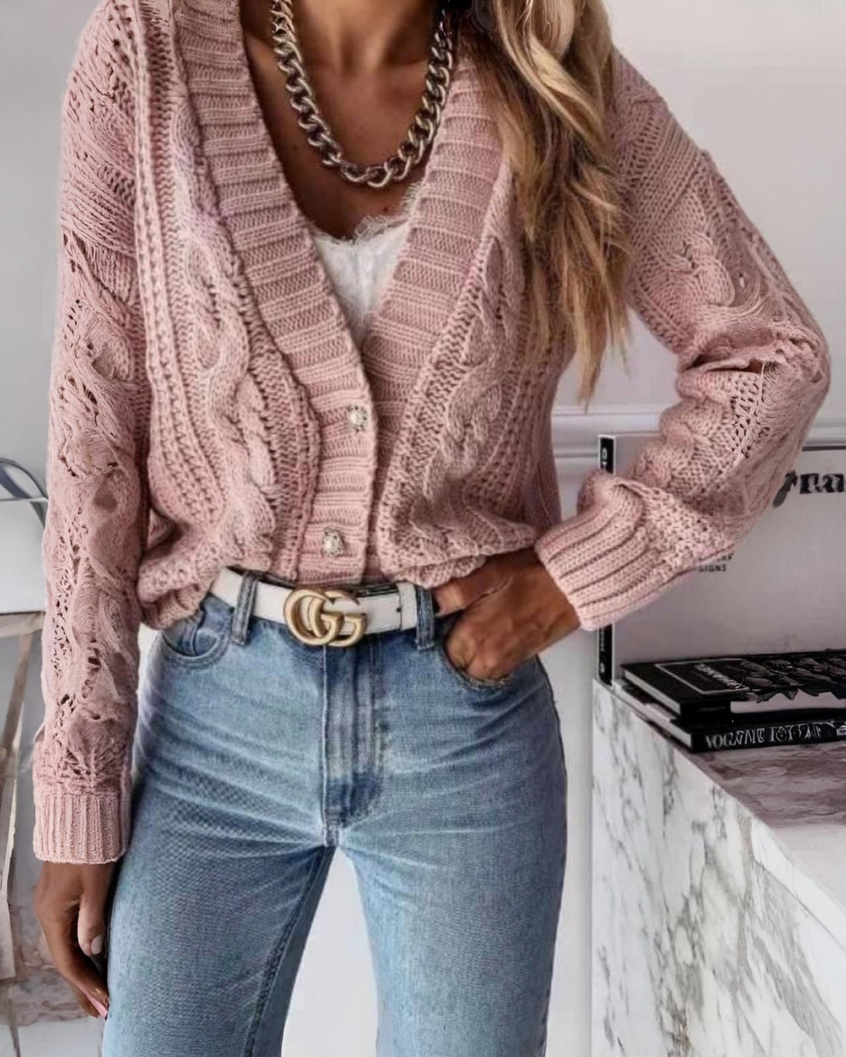 Cardigan "Auri" Div. Farben