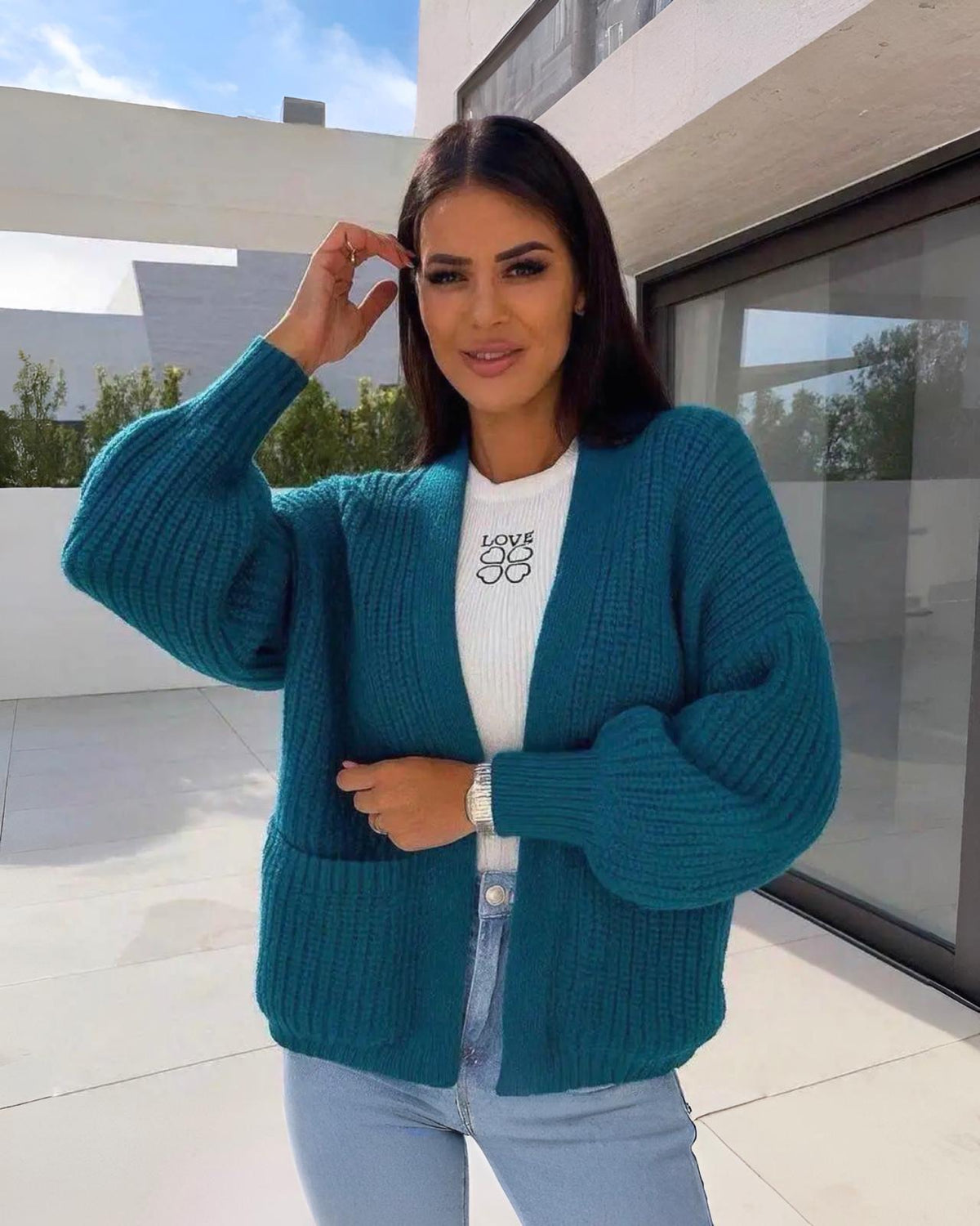 Cardigan "Anaja" div. Farben